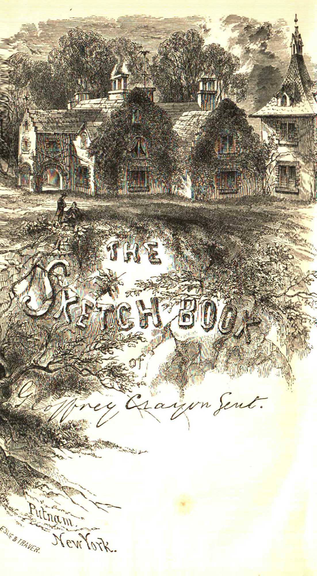 1848 "The SketchBook of Geoffrey Crayon, Gent." by Washington Irving