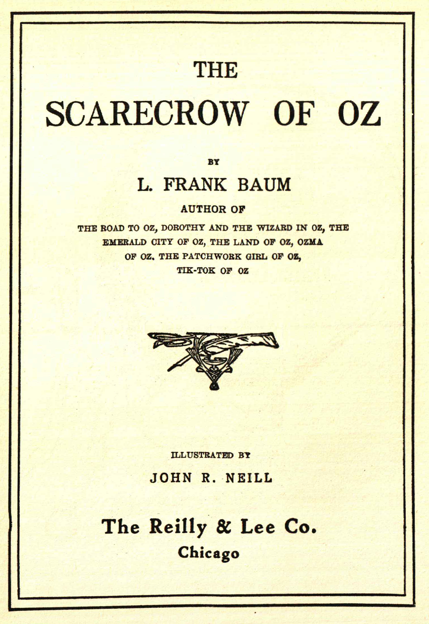 the scarecrow of oz 1915